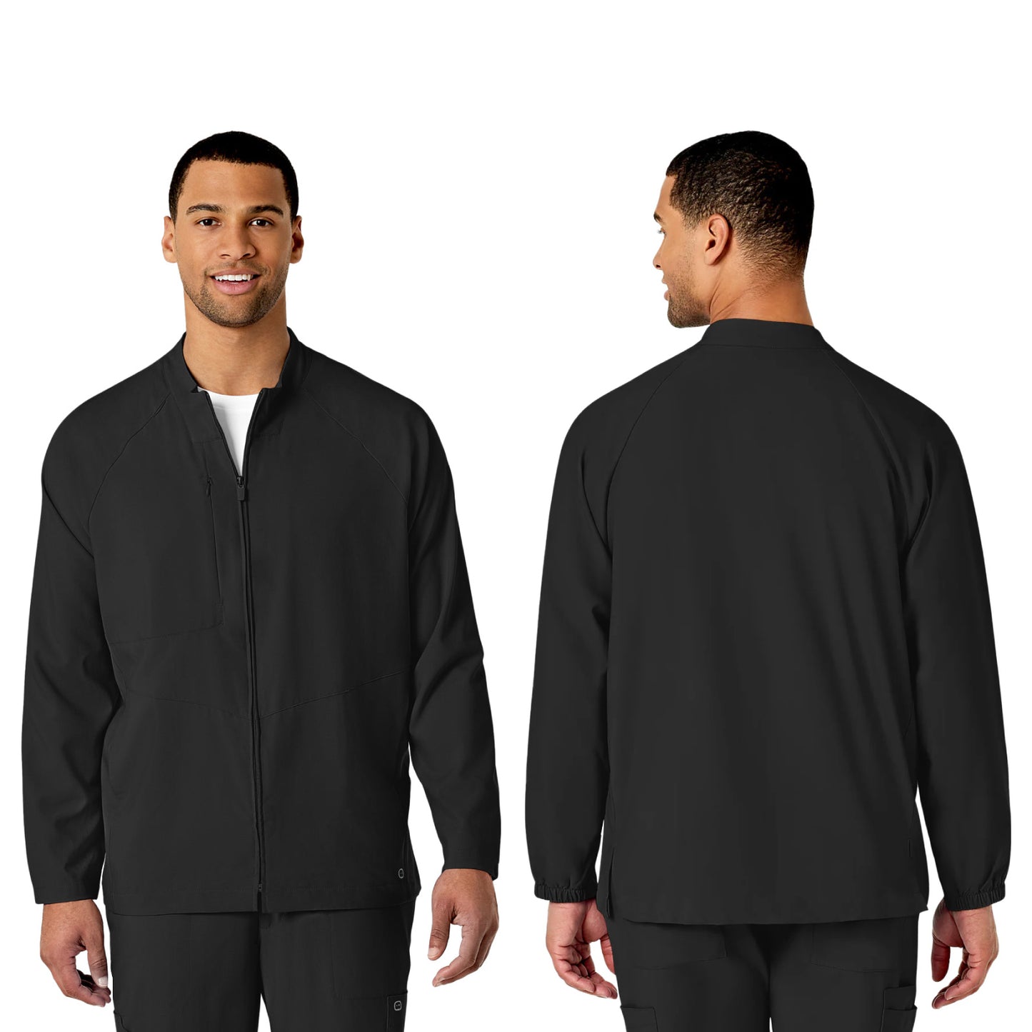 8355 Men's Three-Pocket Zip-Front Warm-Up Jacket