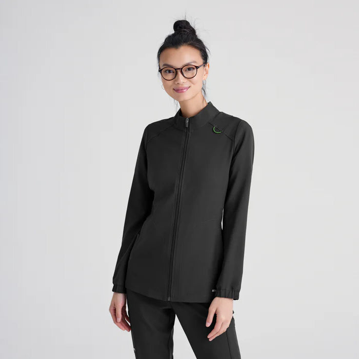 GSSW886 VIRTUE 3-POCKET STAND-UP COLLAR CICLO® SCRUB JACKET