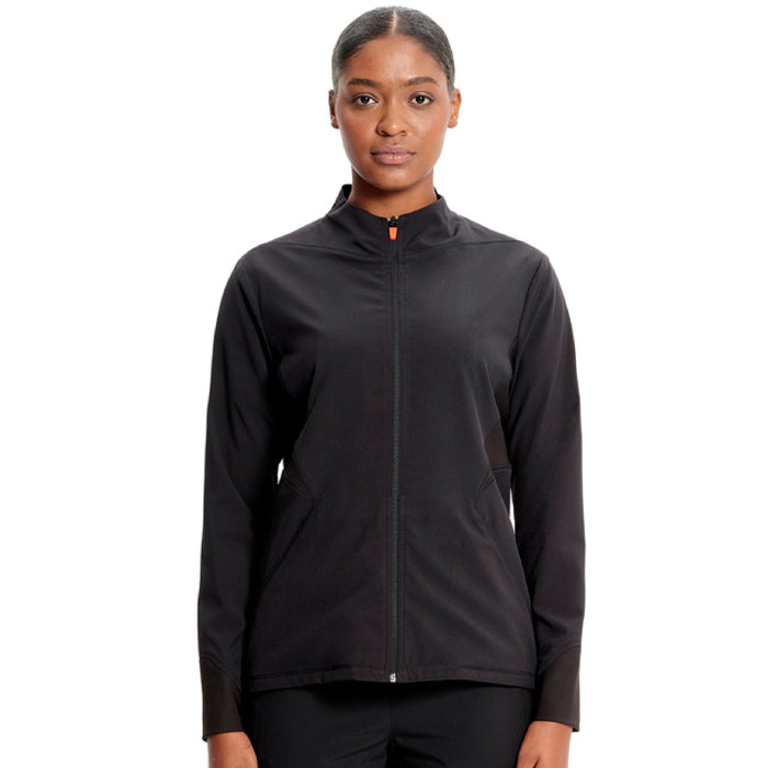 IN320A Infinity Women's Zip Front Scrub Jacket
