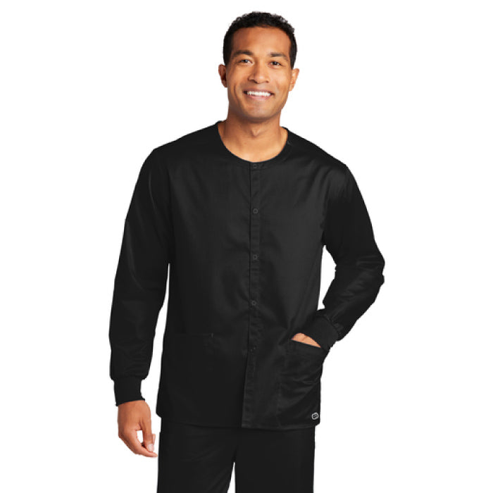 WW3080 Wink® Unisex WorkFlex Snap-Front Scrub Jacket