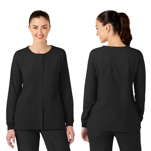 8155 Women's Two-Pocket Crew Neck Jacket